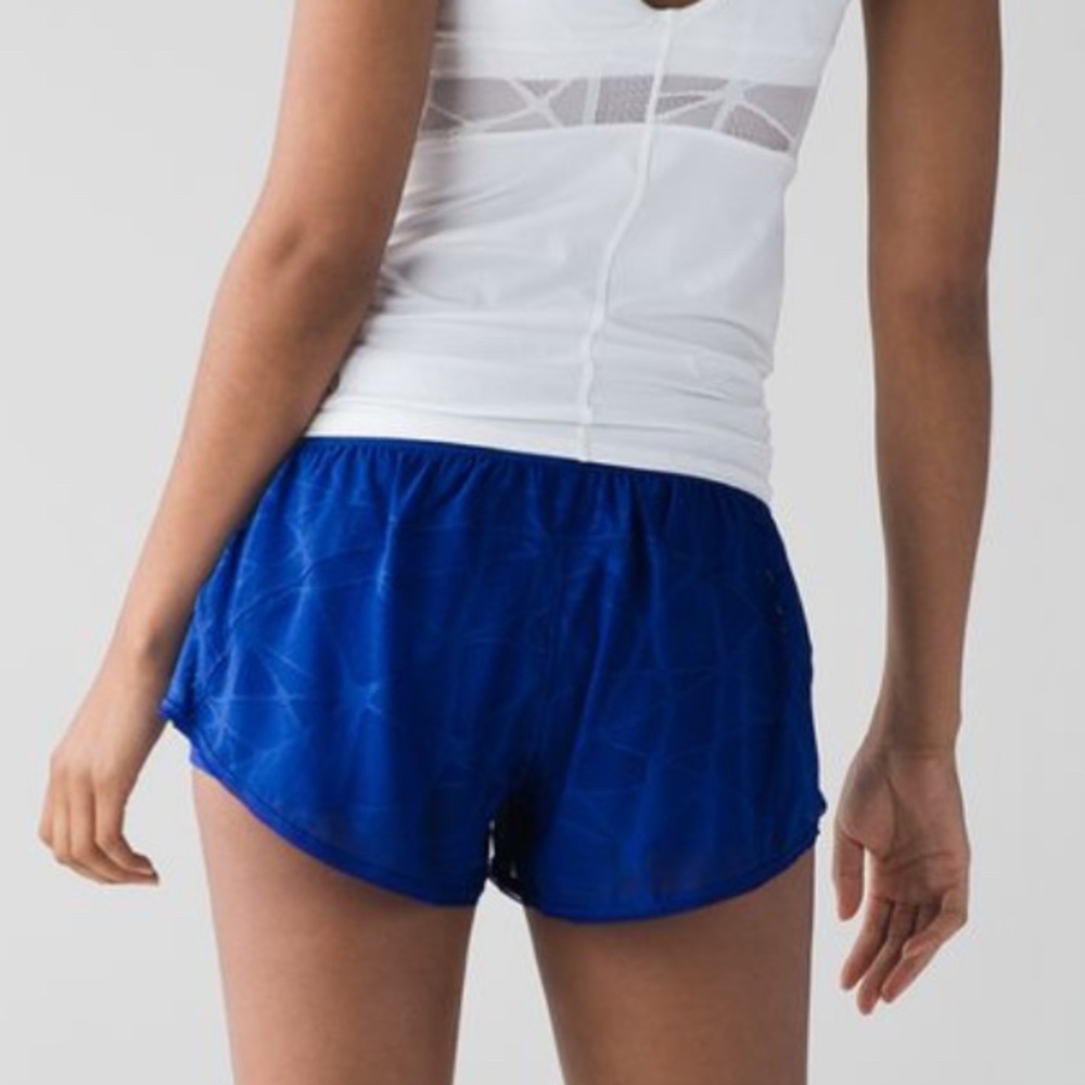 Lululemon City Sky Run By Short - Harbor Blue - Size 8